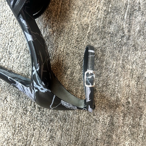 Balenciaga FW 2013 by Alexander Wang iconic Marble heels 38.5 black grey - Picture 8 of 10